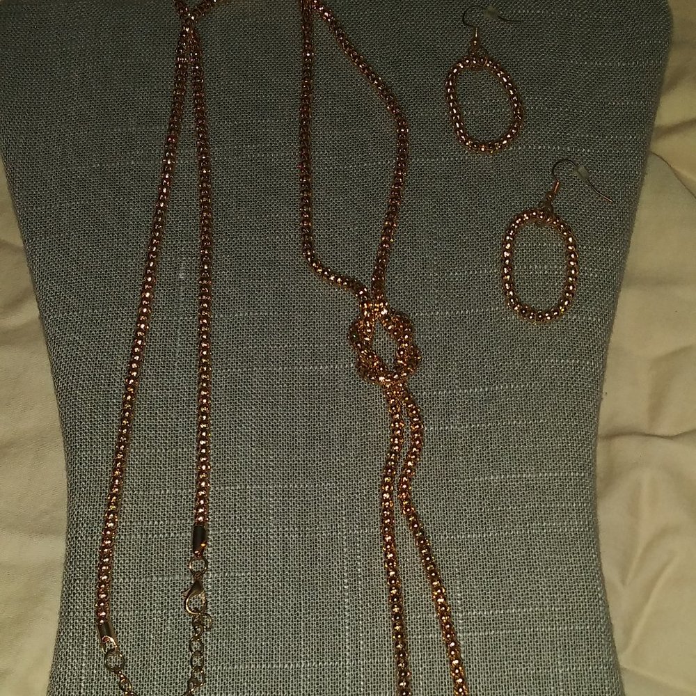 Necklace and earrings